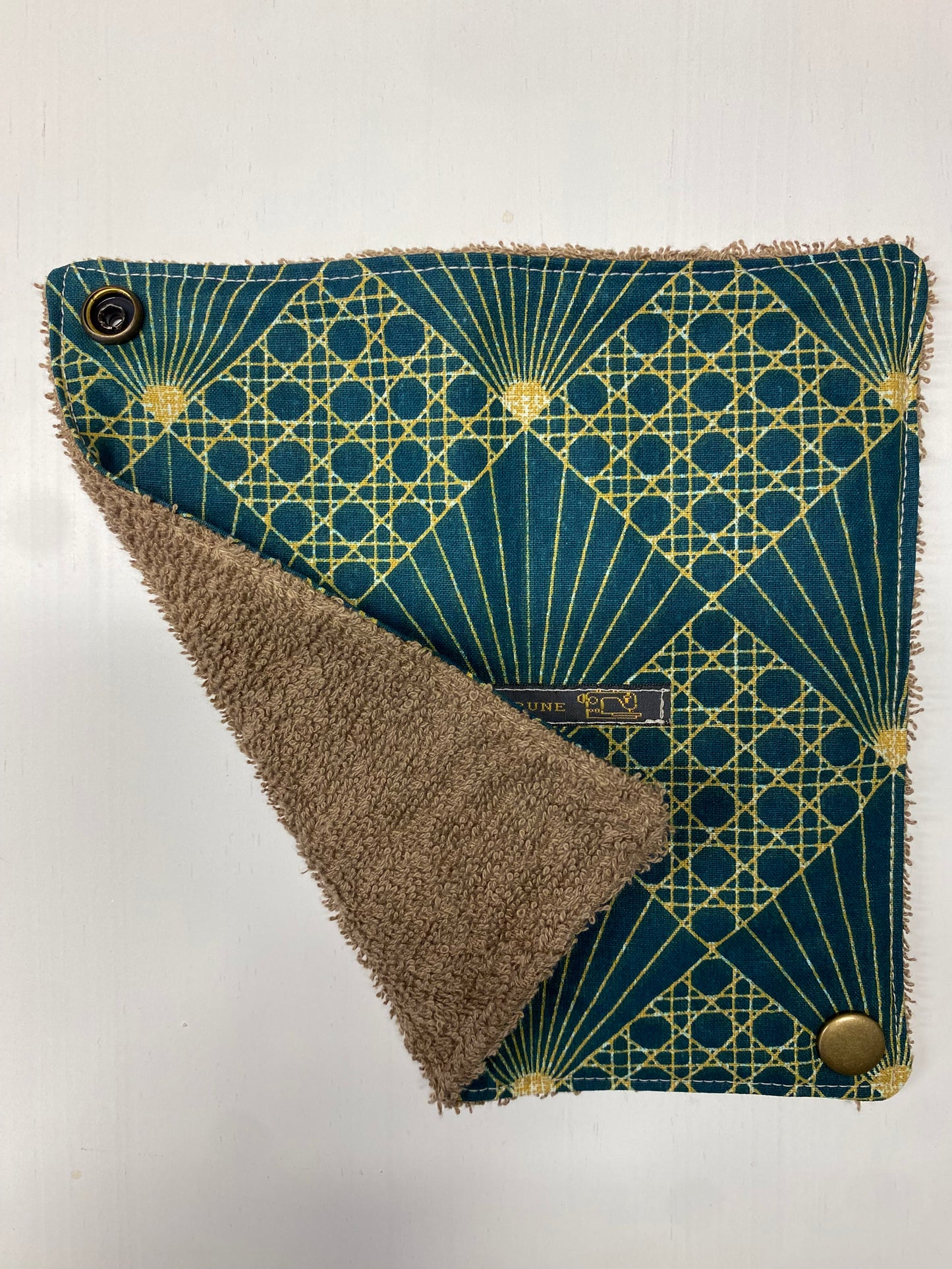 Pochette à Savon vert doré