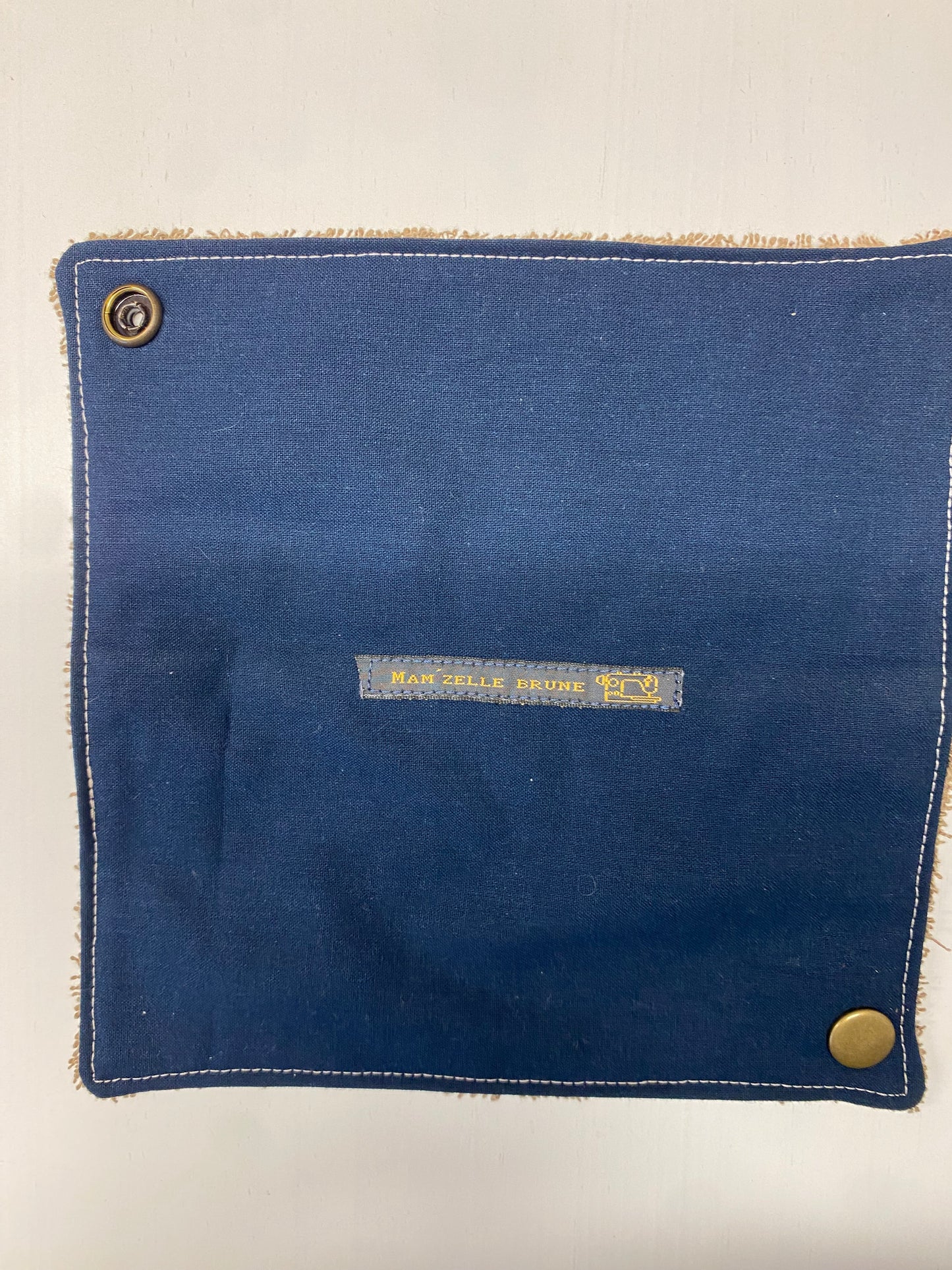 Pochette à savon bleu marine