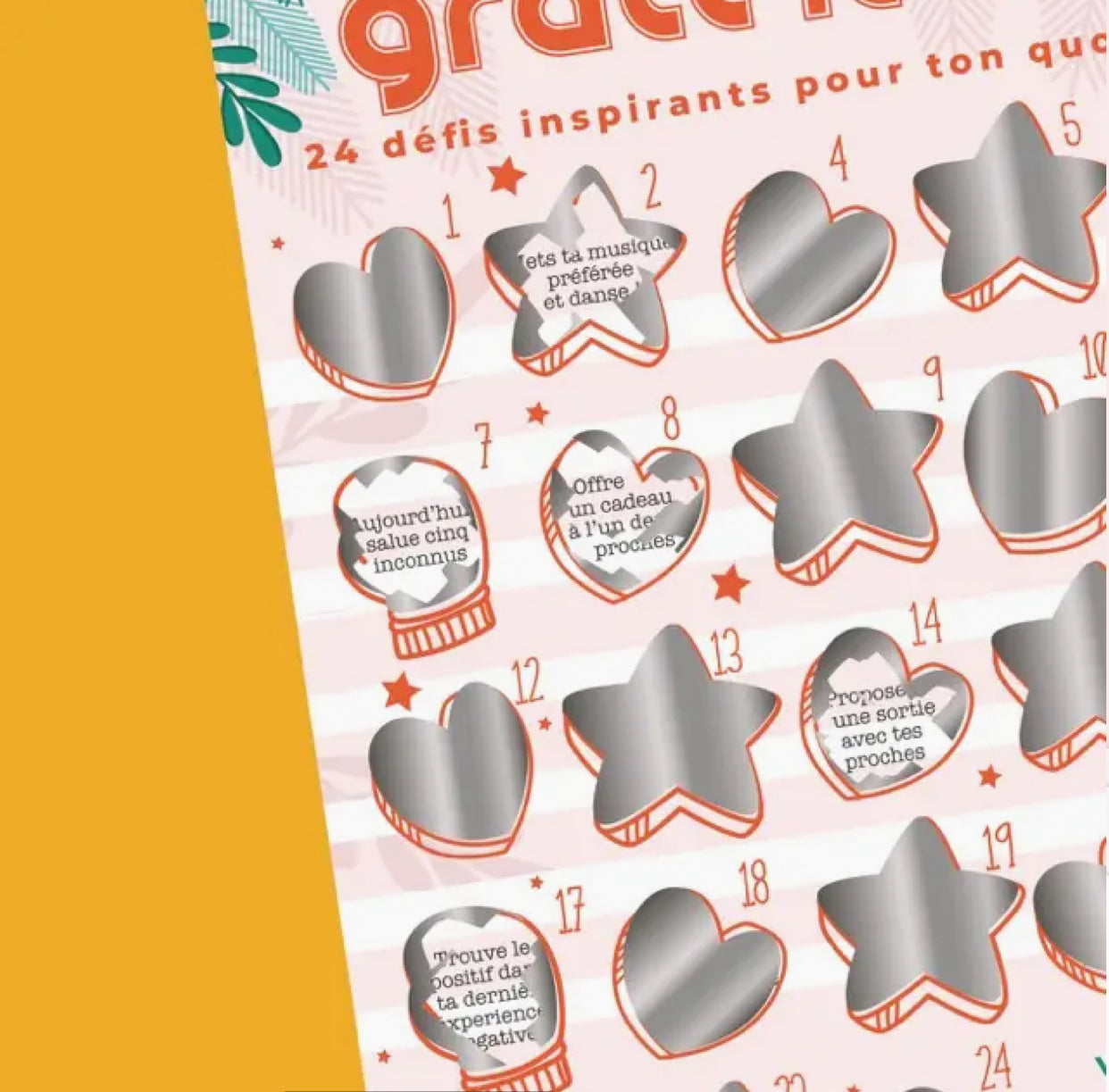 Calendrier de l’Avent à gratter gratt’itude