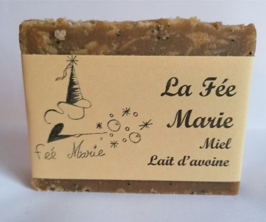 Savon miel lait d'avoine peaux sensibles et sèches