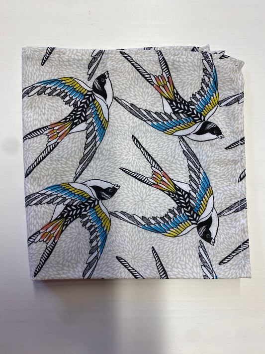 Mouchoir tissu oiseau