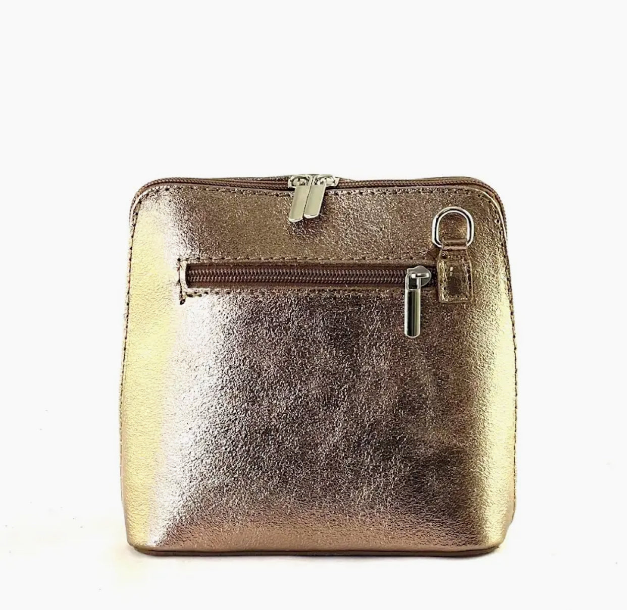 Pochette cuir doré