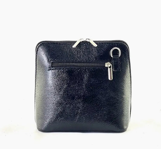 Pochette cuir noir