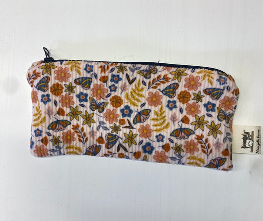 Trousse velour papillon