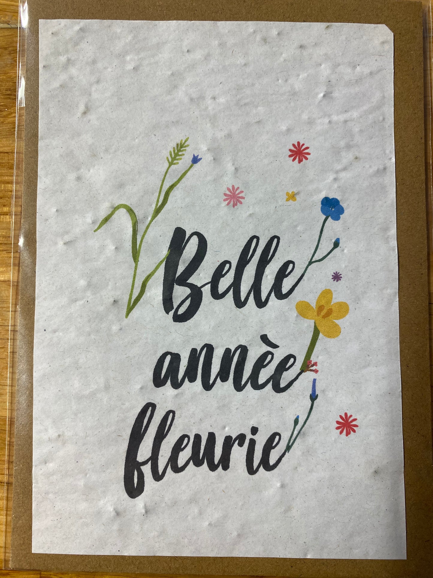 Carte à planter belle année fleurie