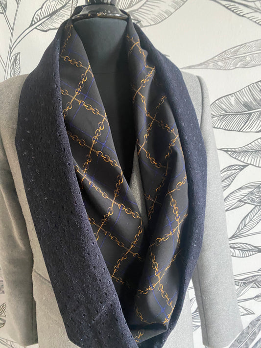 Snood bleu